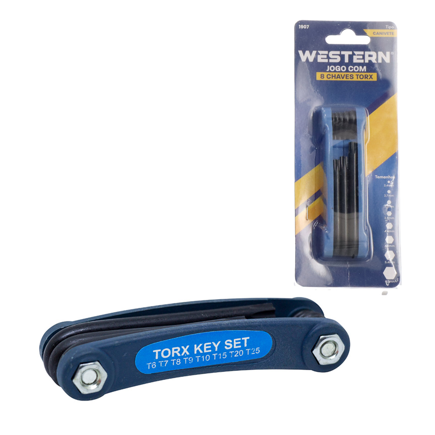 CHAVE TORX DOBRAVEL SEM FURO 8 PECAS