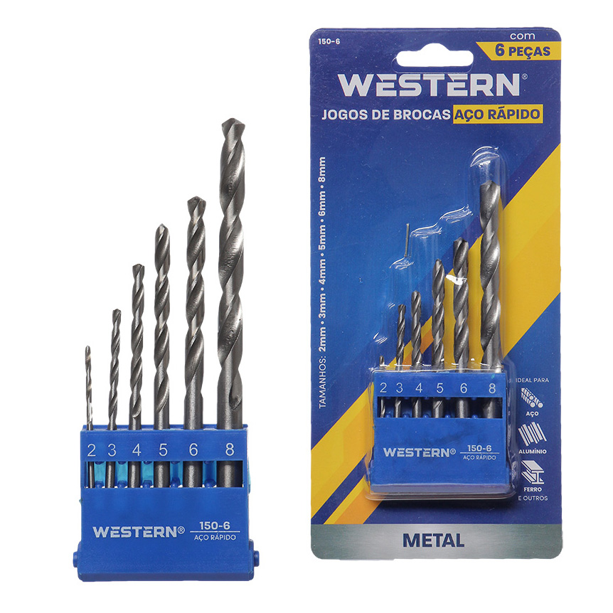 BROCA ACO RAPIDO 2 A 8MM 6PC