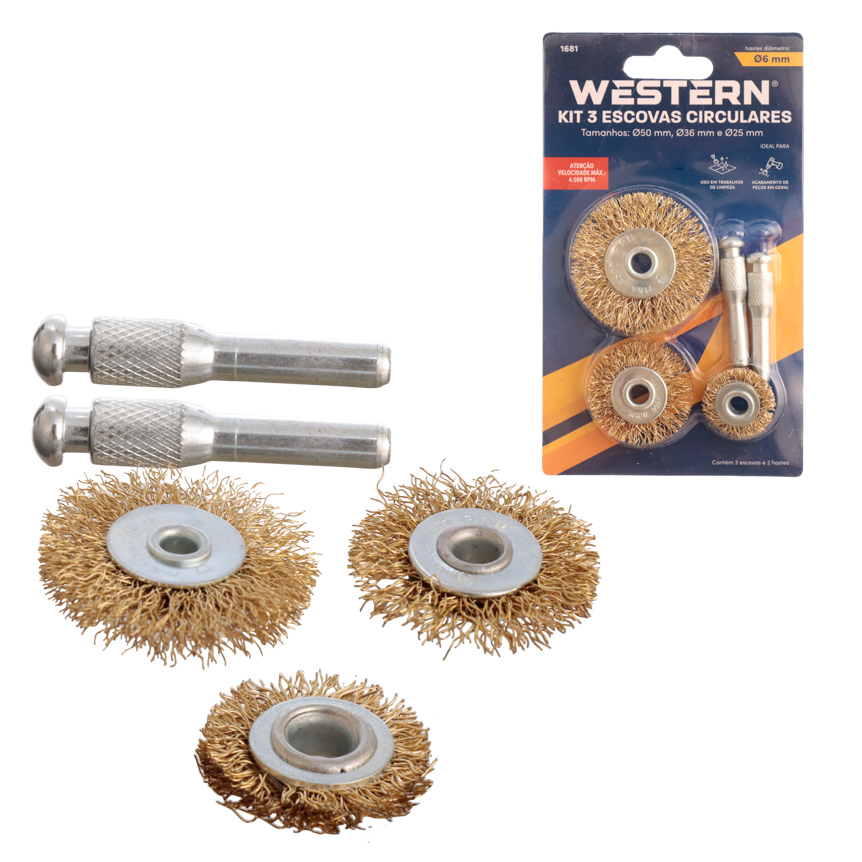 ESCOVAS CIRCULARES 3PCS