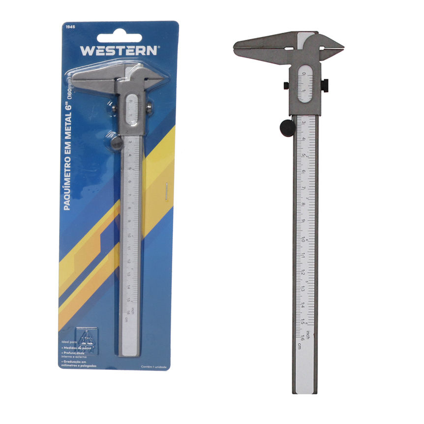 PAQUIMETRO EM METAL 6"
