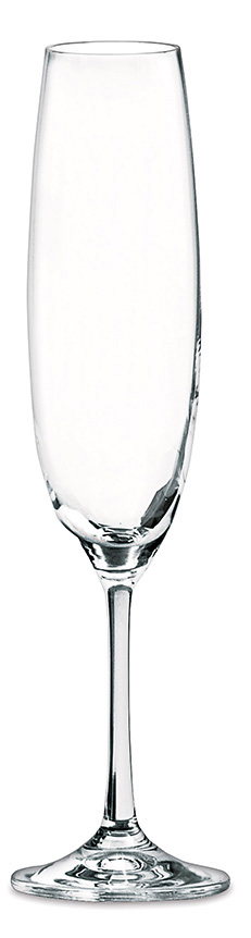 TACA PARA CHAMPANHE DE CRISTAL BARBARA 250ML 6 PECAS