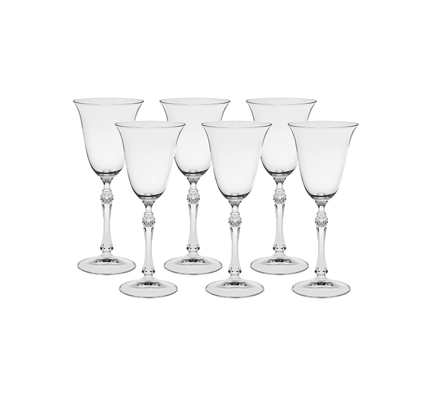 TACA PARA VINHO BRANCO DE CRISTAL PARUS 185ML 6 PECAS