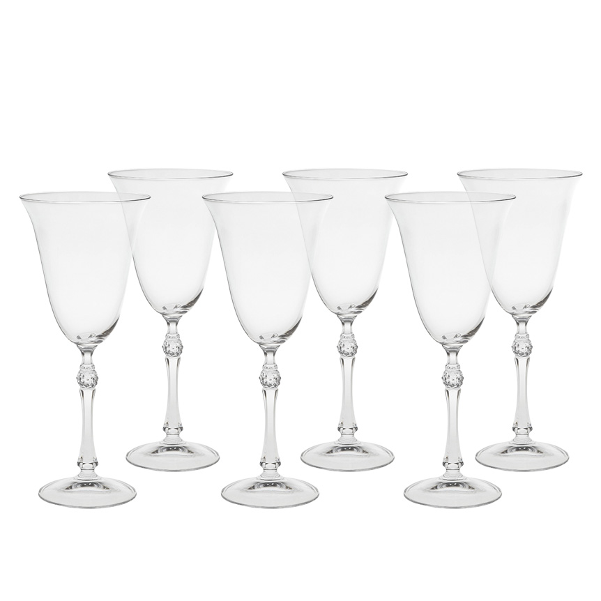 TACA PARA VINHO TINTO DE CRISTAL PARUS 250ML 6PECAS