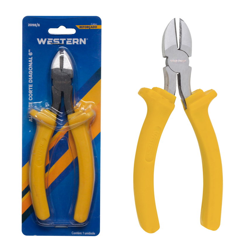 ALICATE DE CORTE DIAGONAL AMARELO 6"