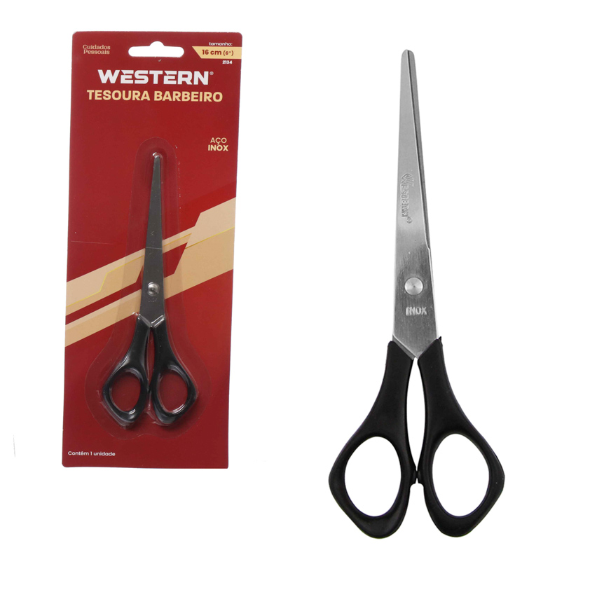 TESOURA DE BARBEIRO 6"