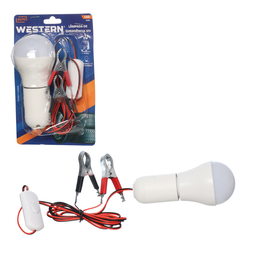 LAMPADA LED DE EMERGENCIA AUTOMOTIVA 12V