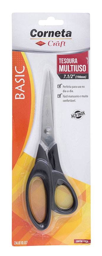 TESOURA MULTIUSO 7.1/2" BASIC