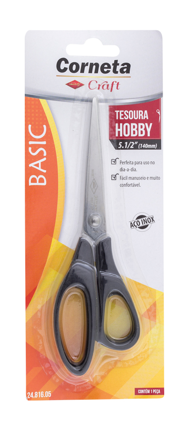 TESOURA BASIC HOBBY 5"