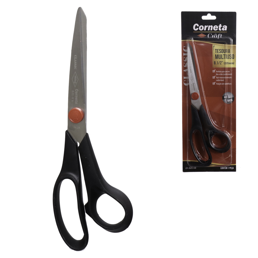 TESOURA MULTIUSO 8.1/2" CLASSIC