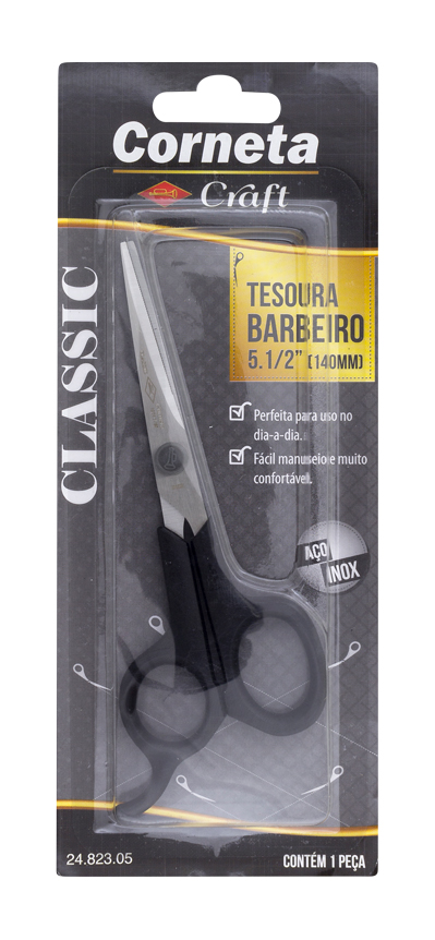 TESOURA CLASSIC BARBEIRO 5"