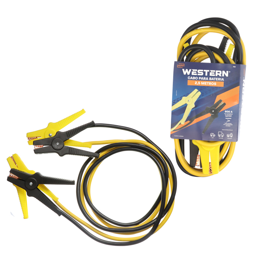 CABO PARA BATERIA 600A AUTOMOTIVO 2,5M