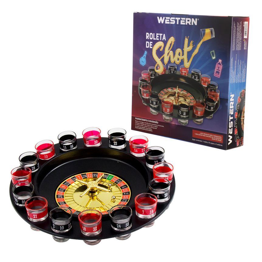 JOGO CASSINO ROLETA DE SHOT 16 COPOS