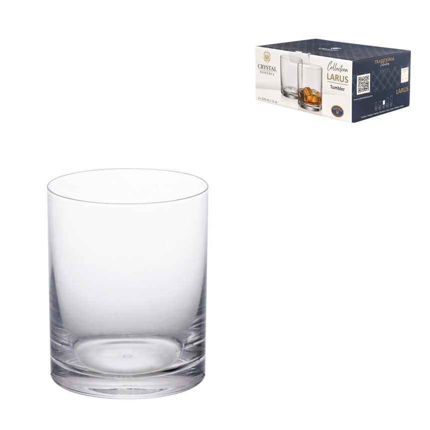 COPO BAIXO DE CRISTAL LARUS 320ML 6 PECAS