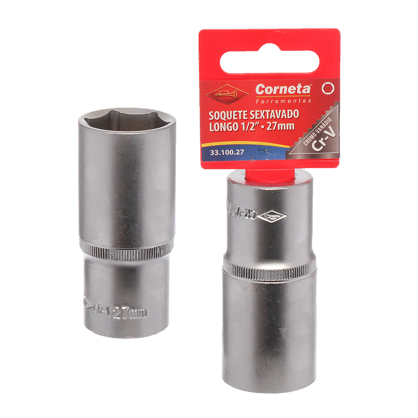SOQUETE SEXTAVADO LG 1/2 27MM