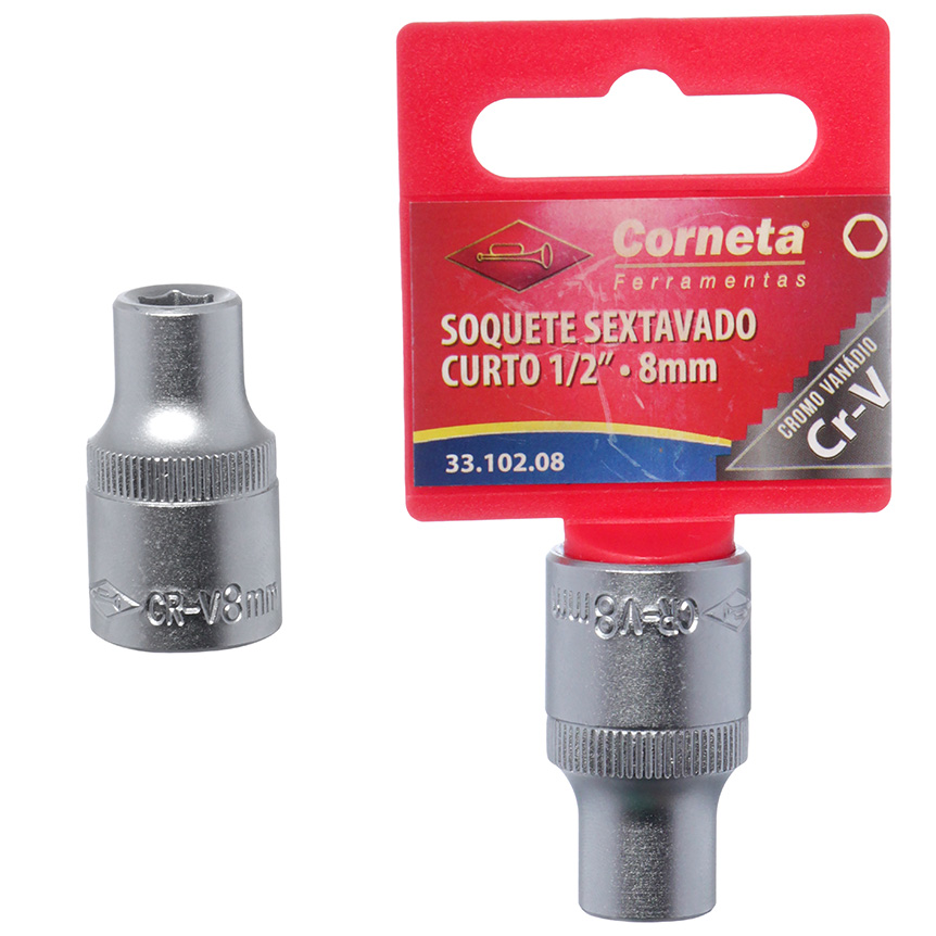 SOQUETE SEXTAVADO CRT 1/2 8MM