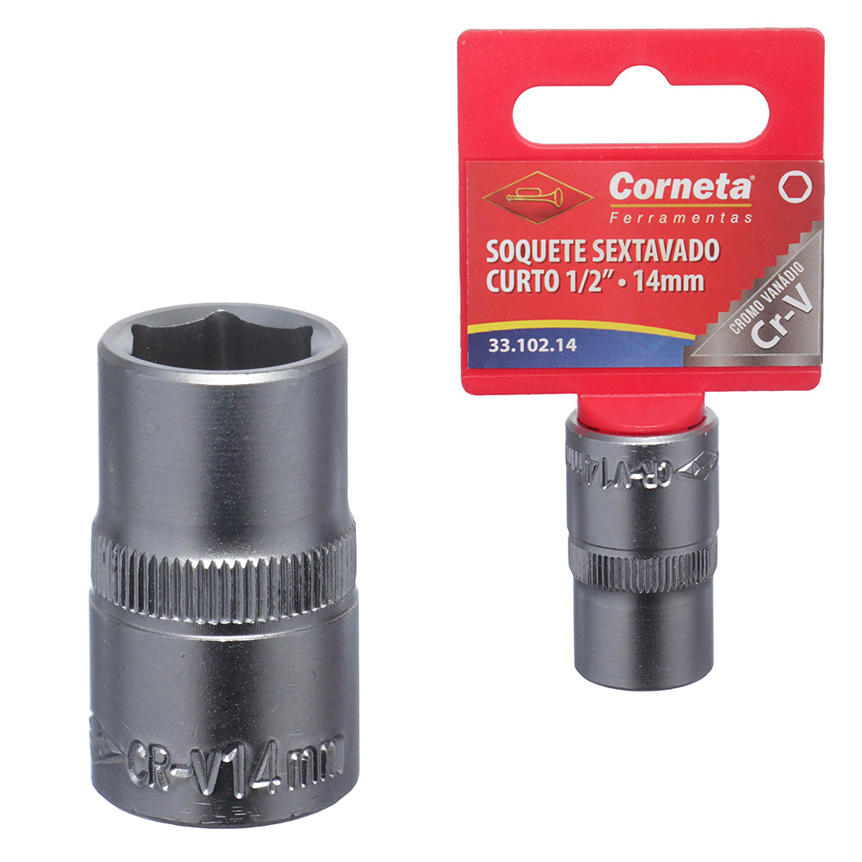 SOQUETE SEXTAVADO CRT 1/2 14MM