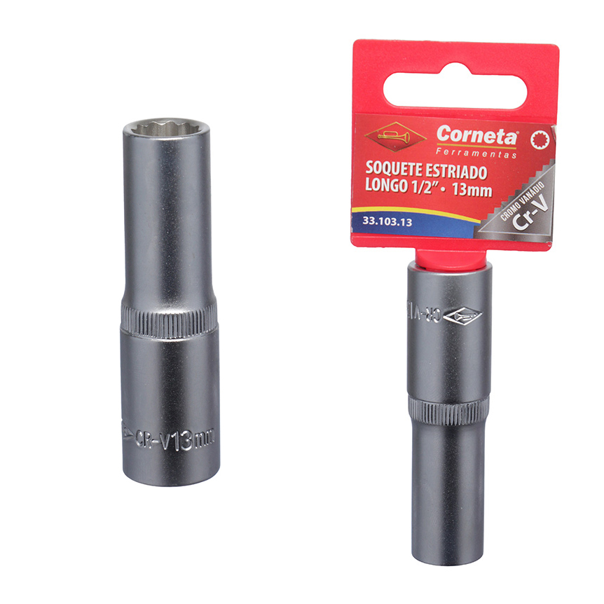 SOQUETE ESTRIADO LG 1/2 13MM
