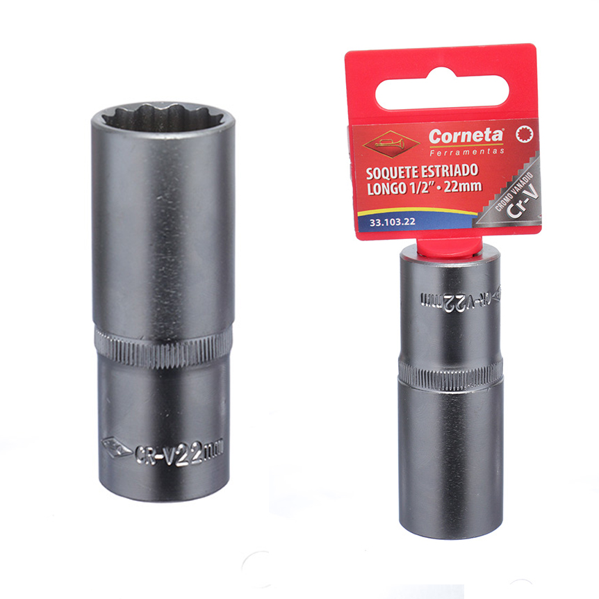 SOQUETE ESTRIADO LG 1/2 22MM