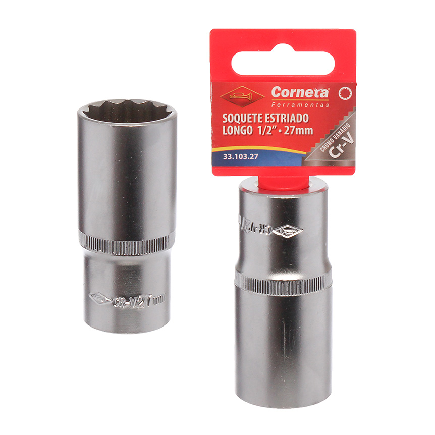 SOQUETE ESTRIADO LG 1/2 27MM