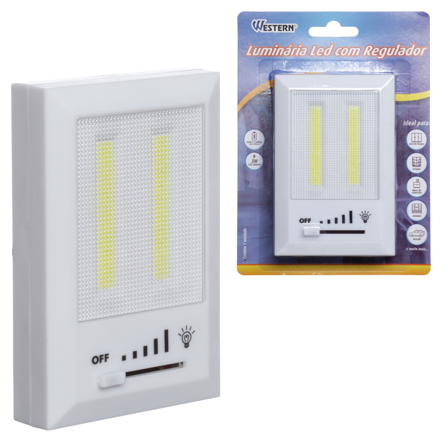 LANTERNA LED PARA ARMARIO COM REGULADOR