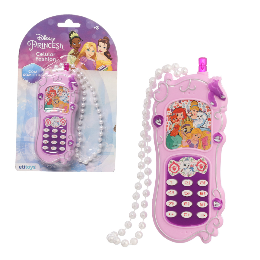 CELULAR LUZ E SOM PEROLAS PRINCESAS