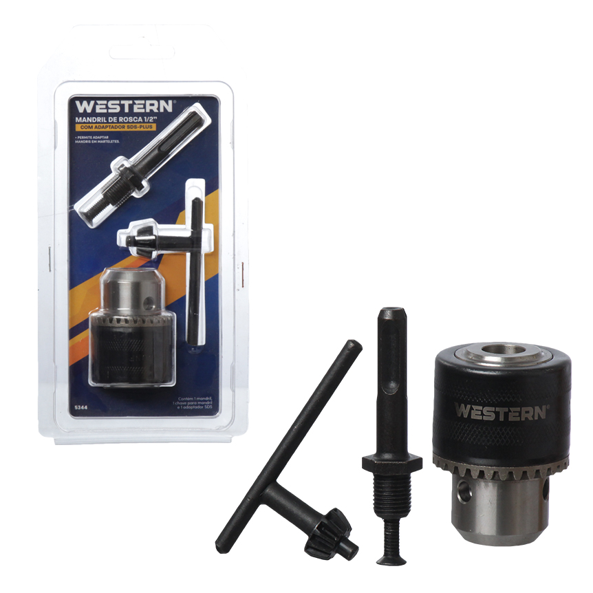 MANDRIL DE ROSCA 1/2" COM ADAPTADOR SDS-PLUS