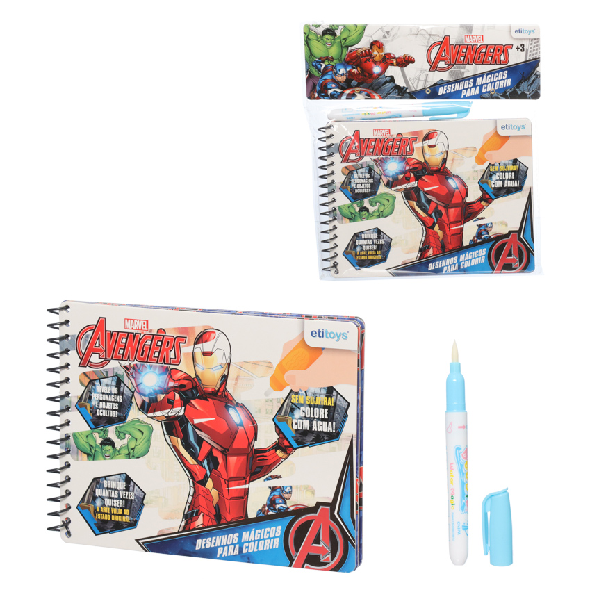 LIVRO MAGICO PARA COLORIR AVENGERS