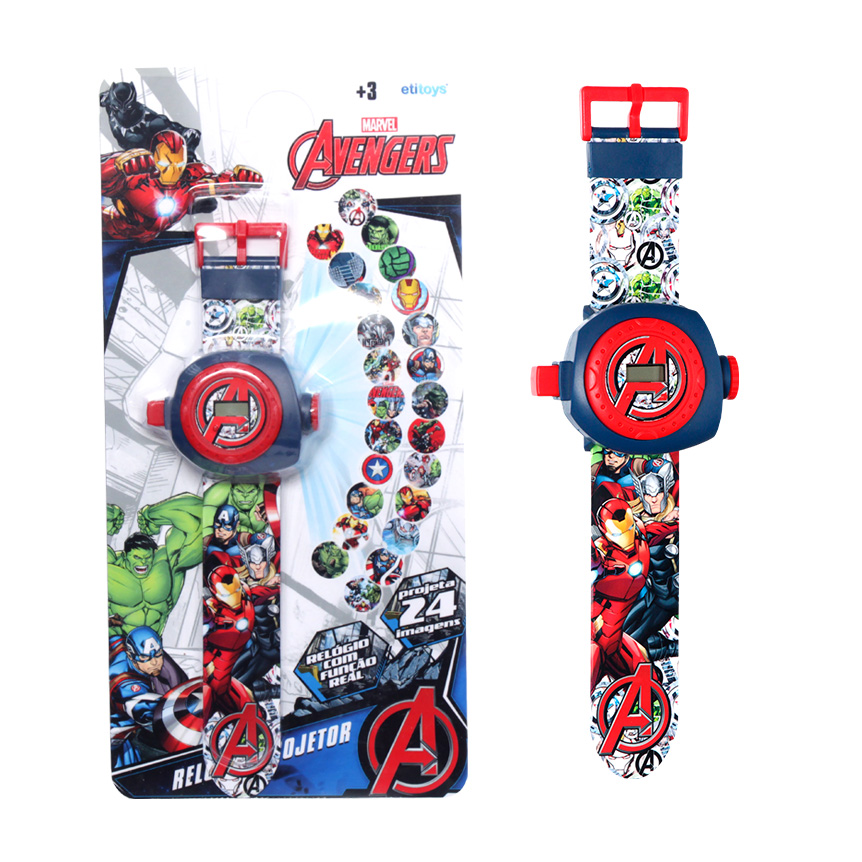 RELOGIO PROJETOR AVENGERS