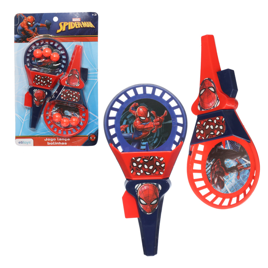 JOGO LANCA BOLINHAS SPIDERMAN