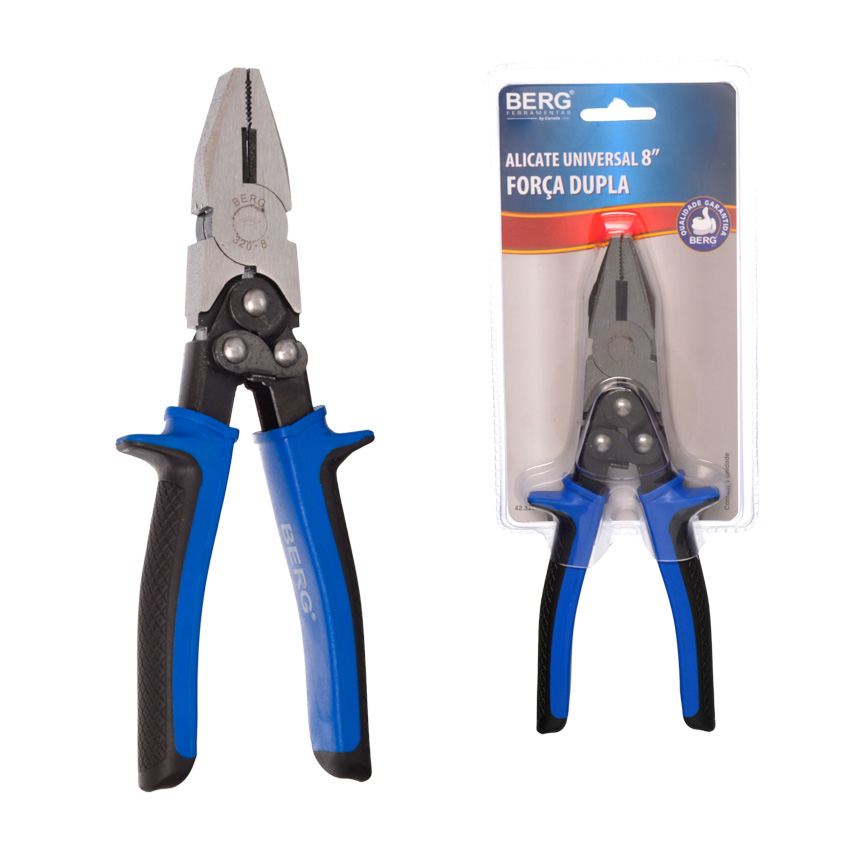 ALICATE UNIVERSAL FORCA DUPLA BERG 8"