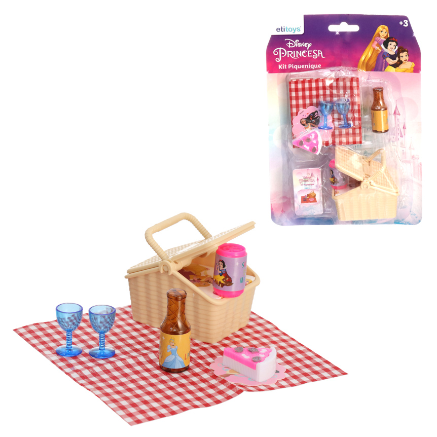 KIT MINI PICNIC PRINCESAS 8 PECAS