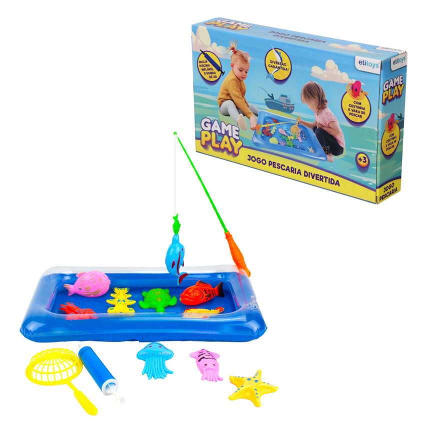 KIT PESCARIA DIVERTIDA COM 14 PECAS