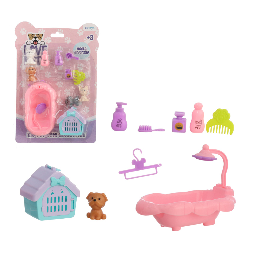 KIT PET SHOP COM ACESSORIOS