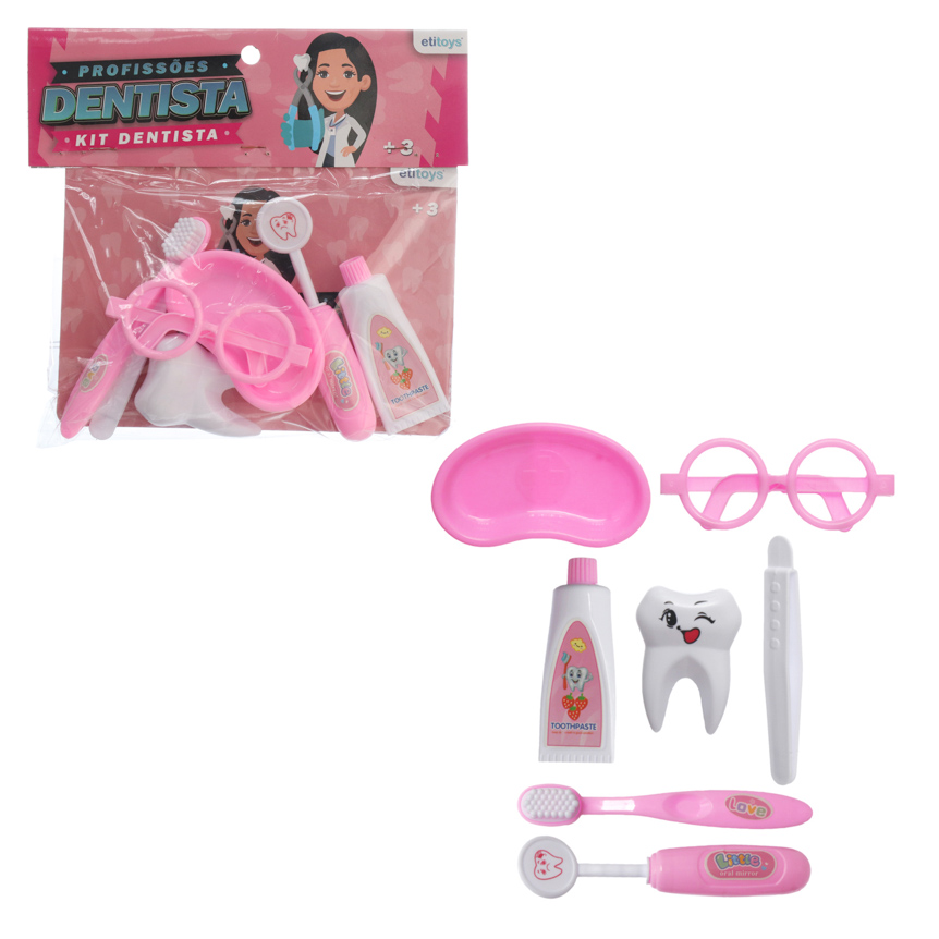 KIT PROFISSOES DENTISTA OPP 7 PECAS