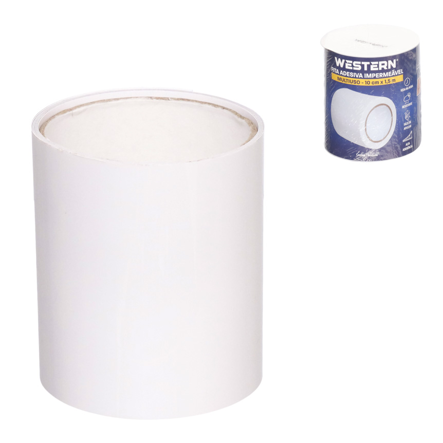 FITA ADESIVA IMPERMEAVEL 10CM X 1,5M