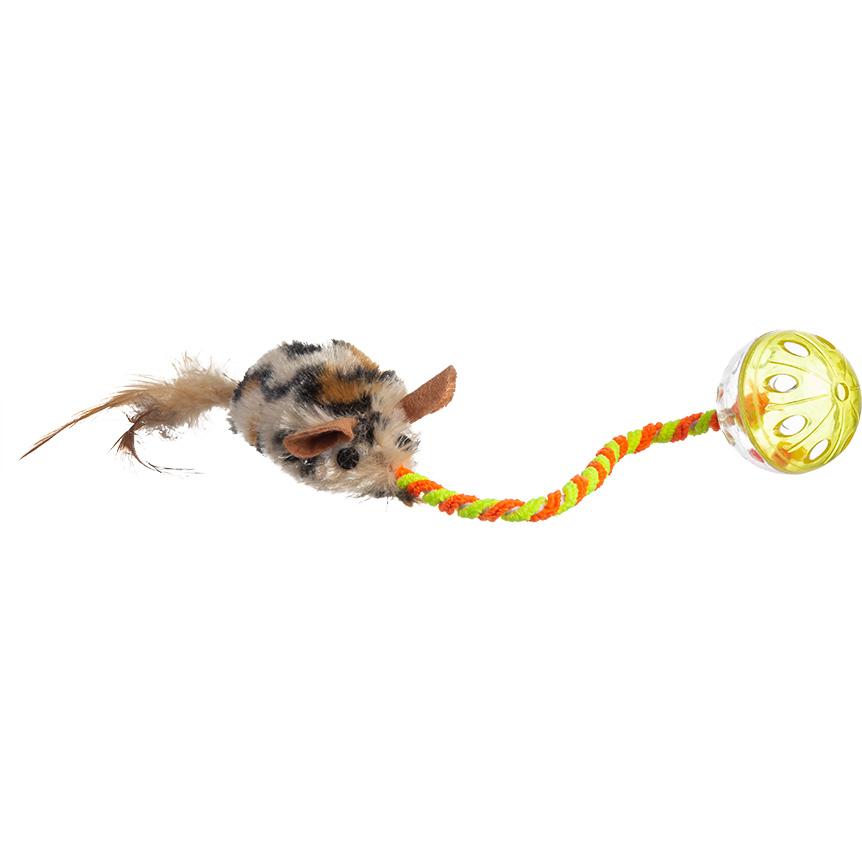 BRINQUEDO PARA GATOS RATO COM GUIZO 26CM