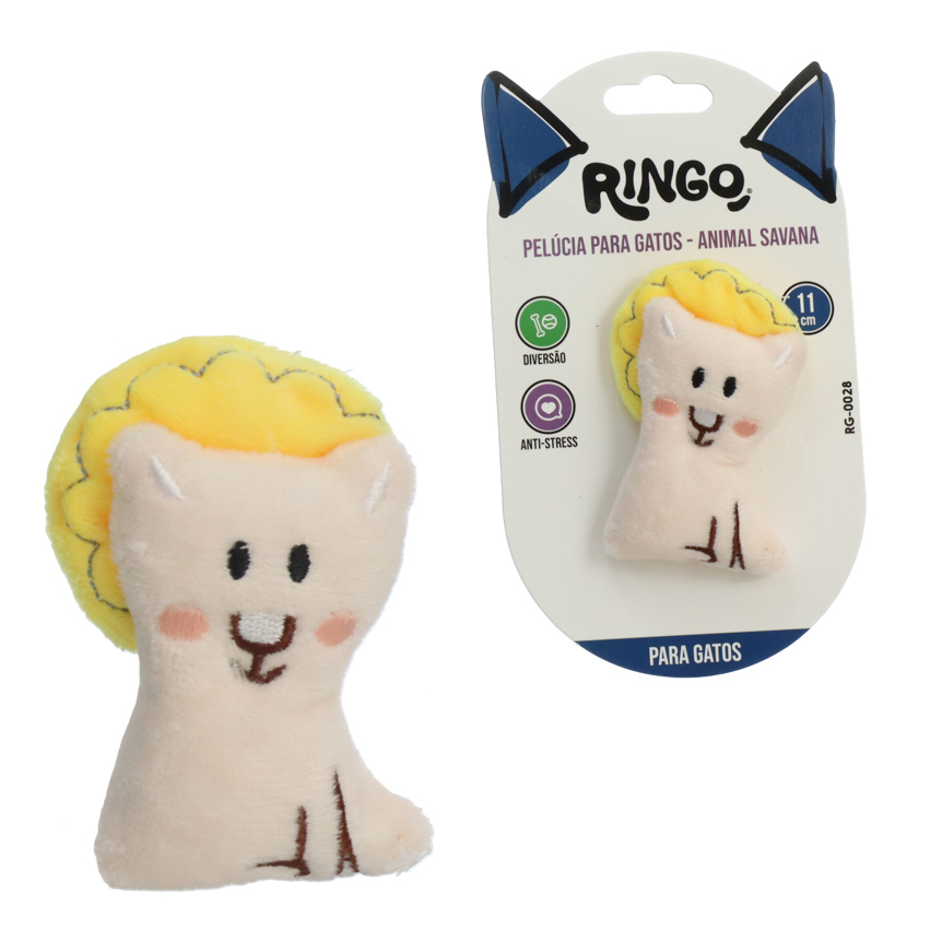BRINQUEDO PARA GATOS PELUCIA  ANIMAL SAVANA