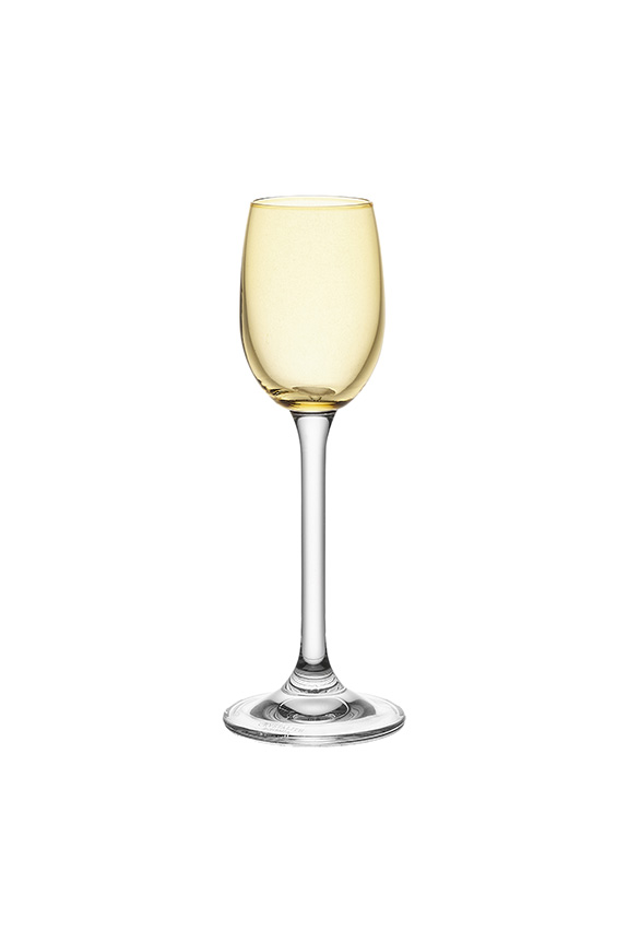 TACA PARA LICOR DE CRISTAL GASTRO AMBAR 65ML 6 PECAS