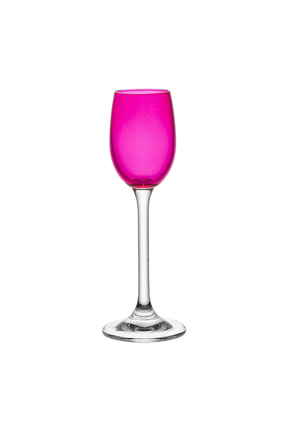TACA PARA LICOR DE CRISTAL GASTRO LILAS 65ML 6 PECAS
