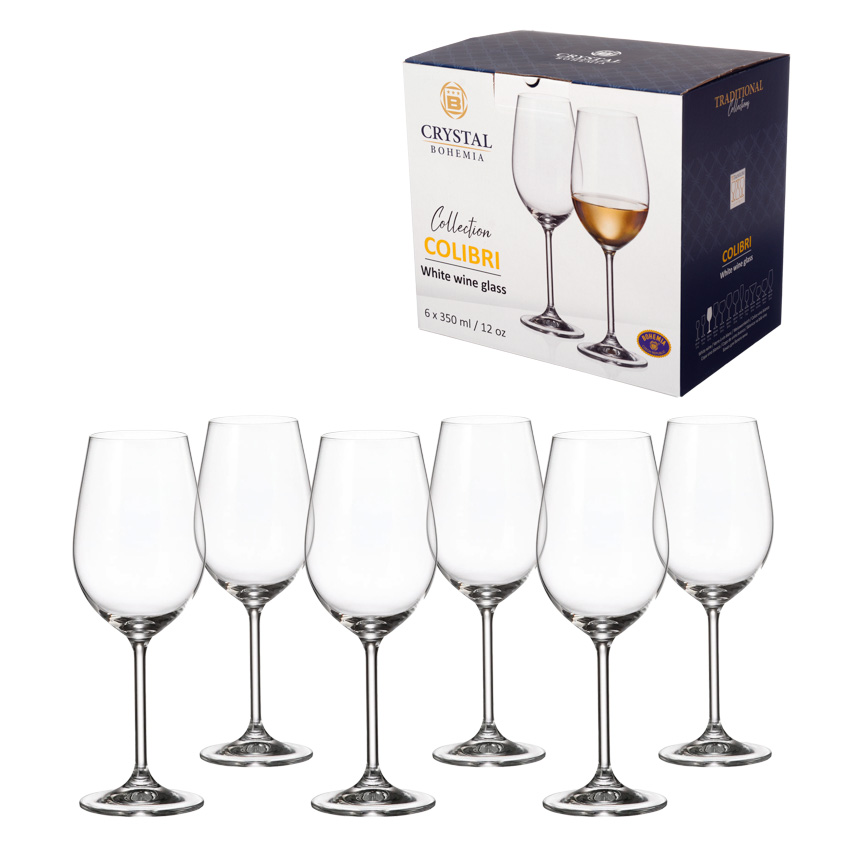 TACA PARA VINHO BRANCO DE CRISTAL GASTRO 350ML 6 PECAS