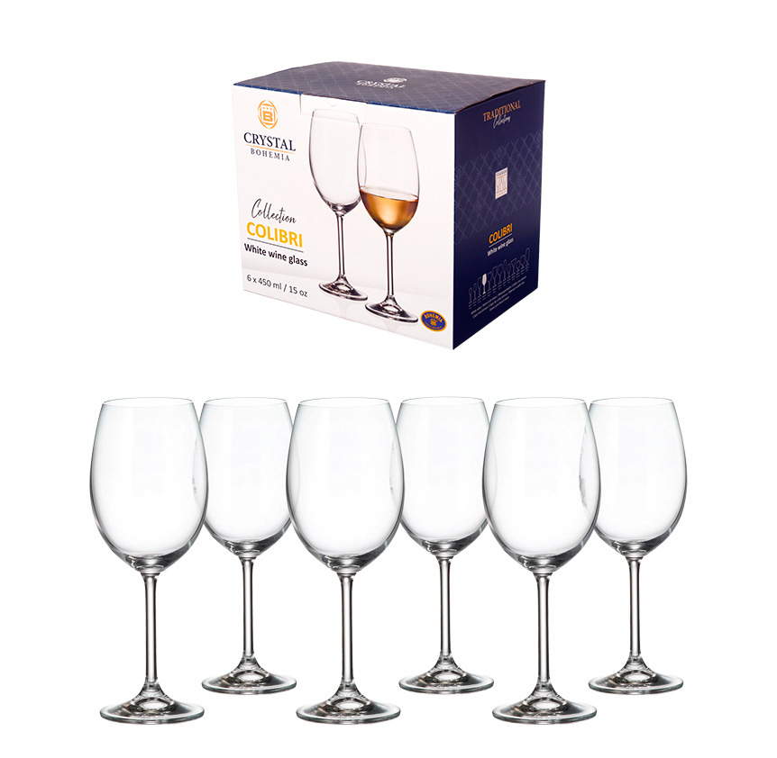 TACA PARA VINHO TINTO DE CRISTAL GASTRO 450ML 6 PECAS