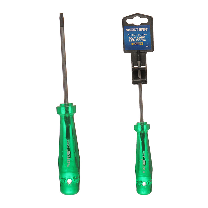 CHAVE TORX COM CABO VERDE T25