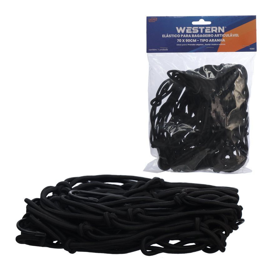 EXTENSOR ELASTICO ARANHA PARA BAGAGEIRO 70 X 90CM