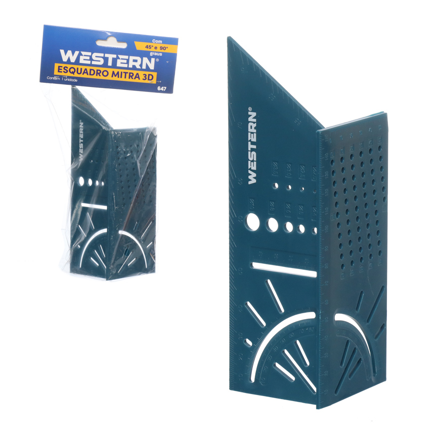 ESQUADRO MITRA 3D 45° E 90°