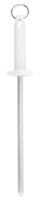 CHAIRA DE INOX COM CABO BRANCO PREMIUM 10"
