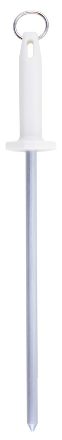 CHAIRA DE INOX COM CABO BRANCO PREMIUM 12"