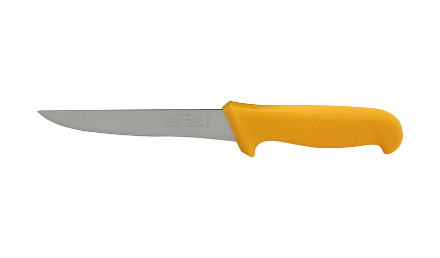 FACA PARA DESOSSAR DE INOX COM CABO AMARELO PREMIUM 6"