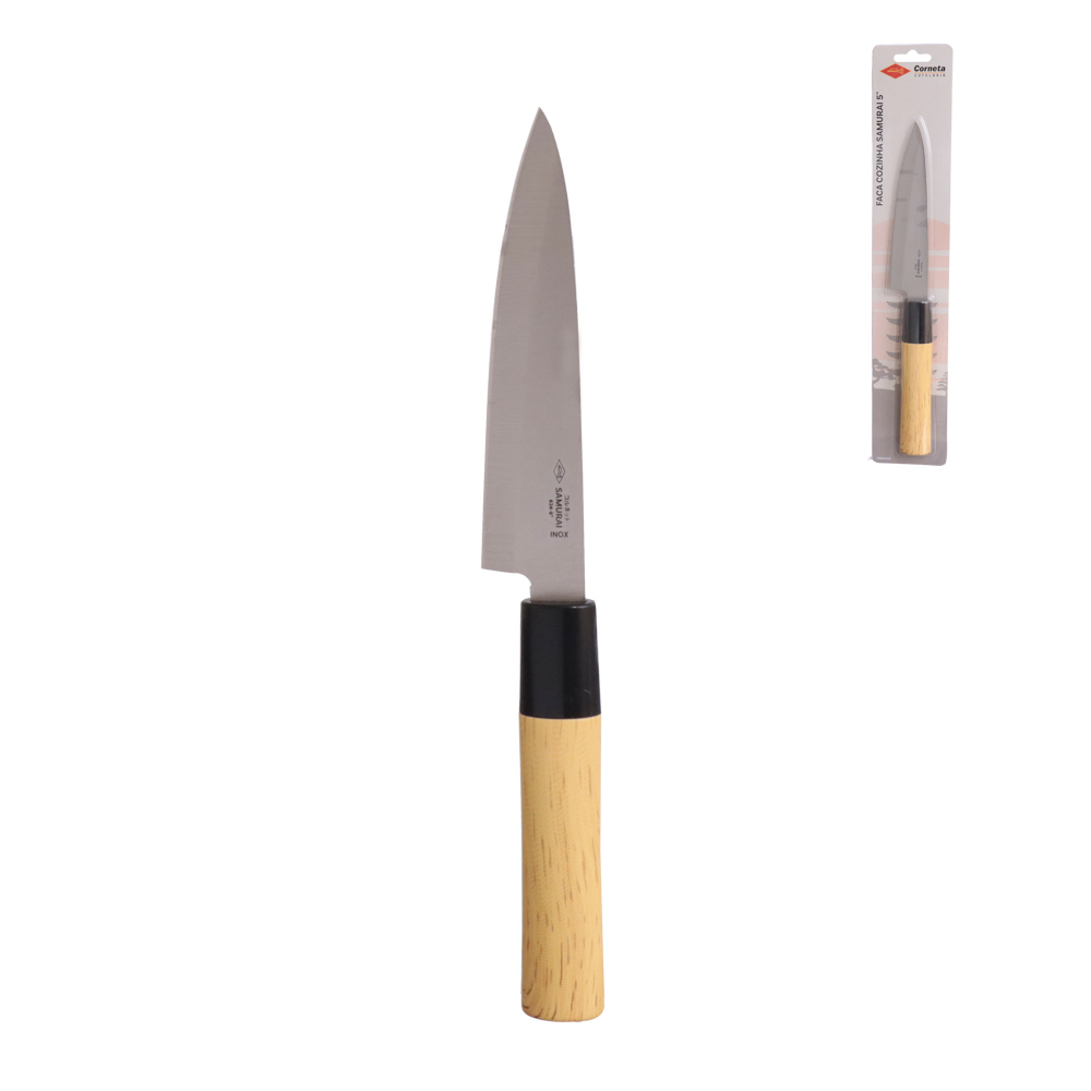 FACA COZINHA DE INOX SAMURAI 5"