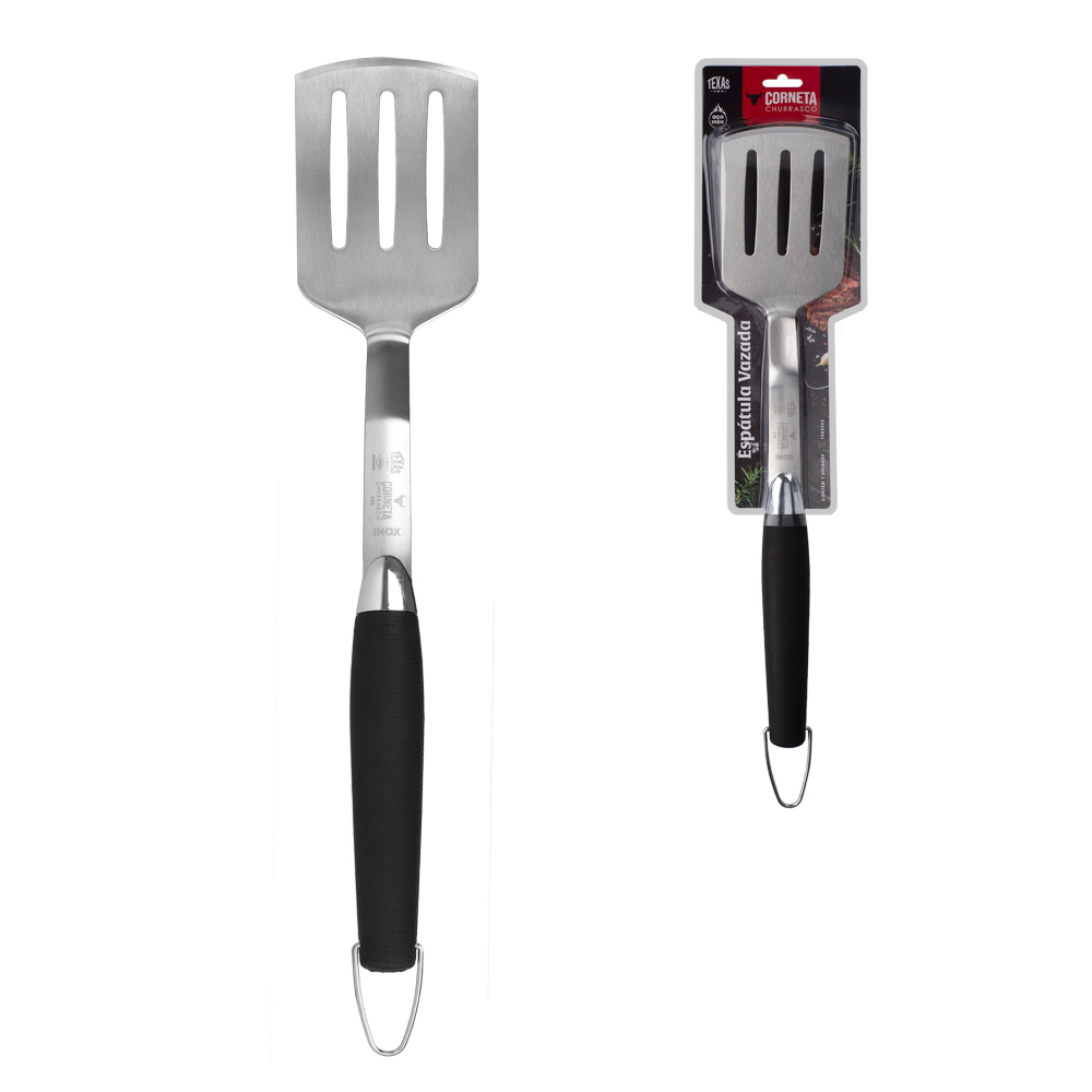 ESPATULA VAZADA PARA CHURRASCO TEXAS 44,5CM