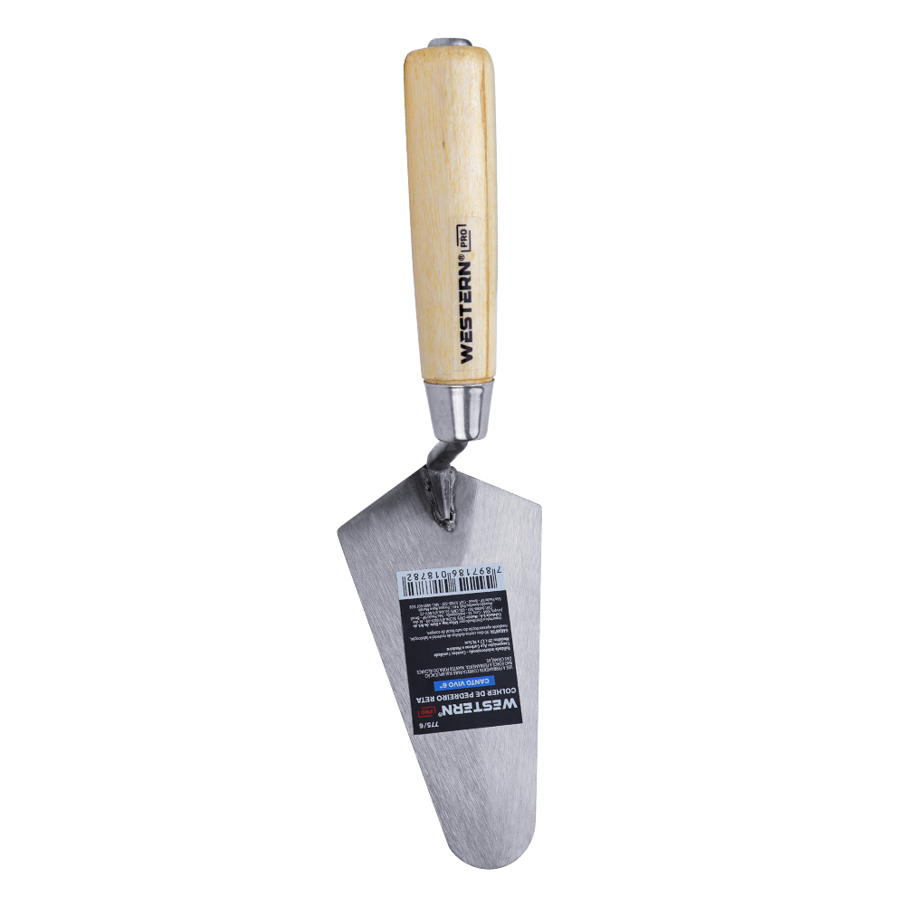 COLHER PARA PEDREIRO RETA CANTO VIVO 6"